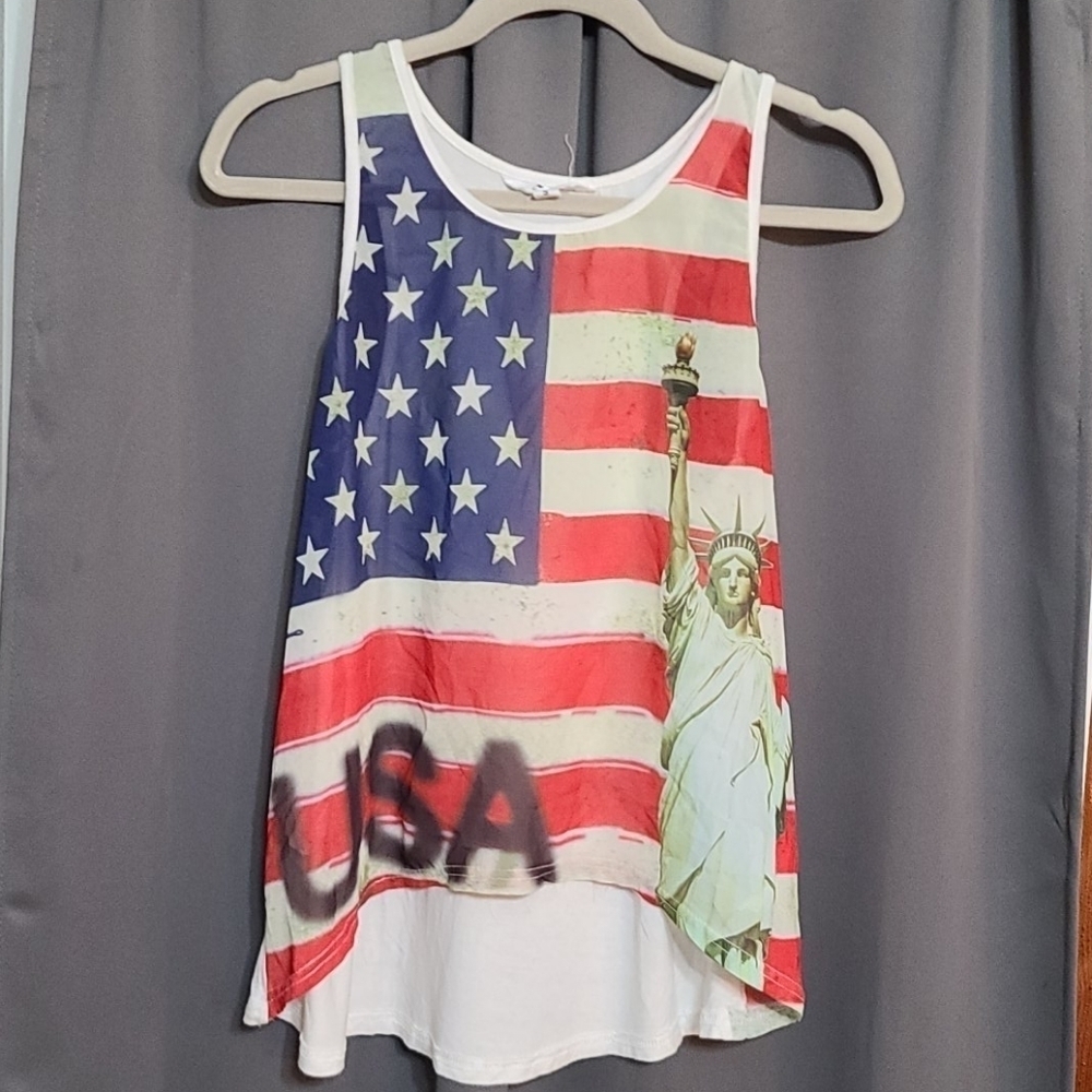 5th Love patriotic tank top size S